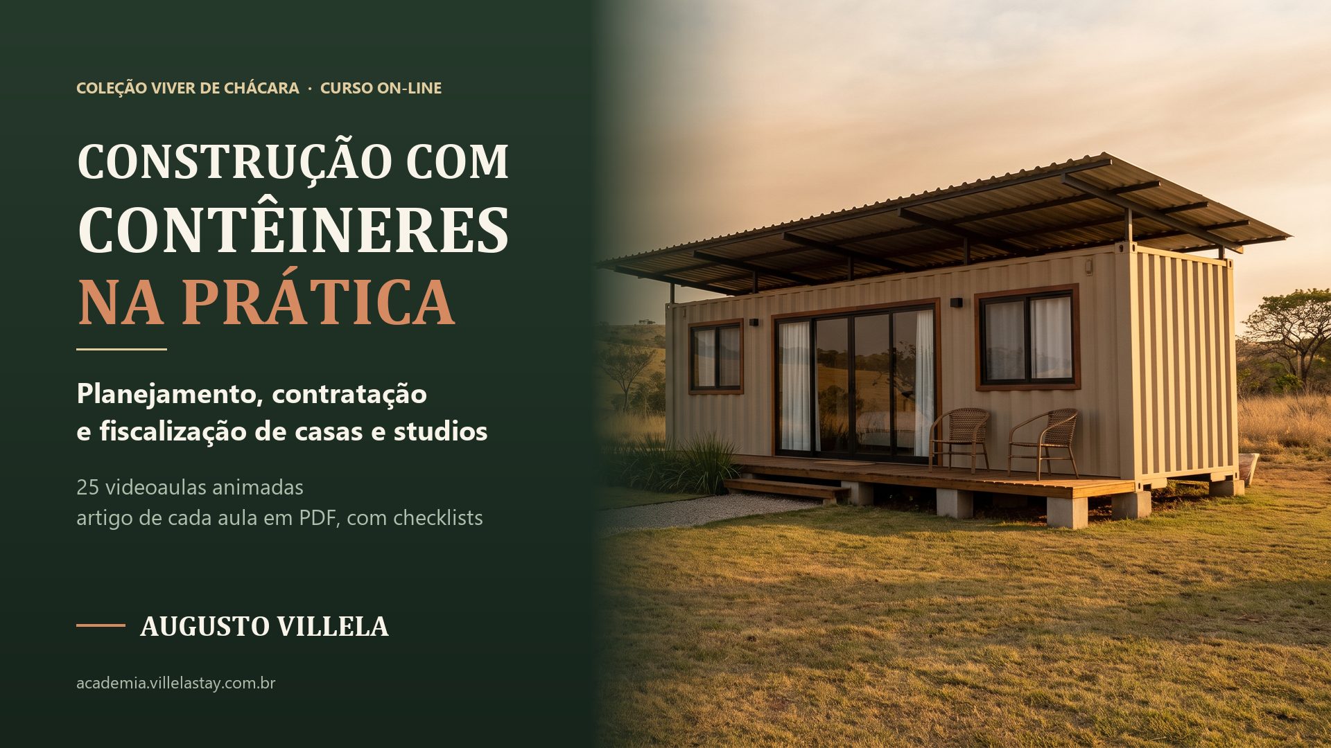 Capa do curso Construção com Contêineres na Prática