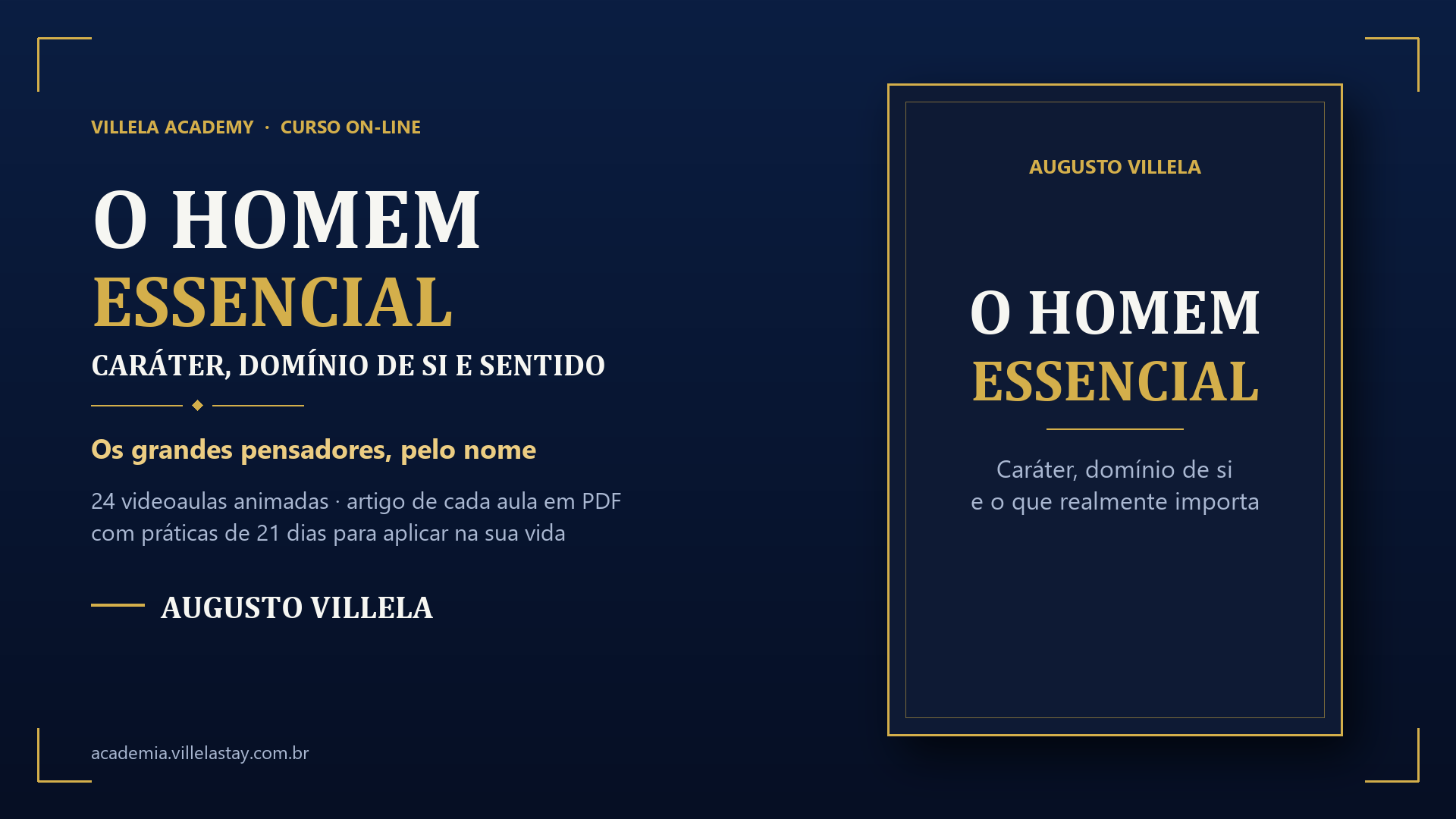 Capa do curso O Homem Essencial
