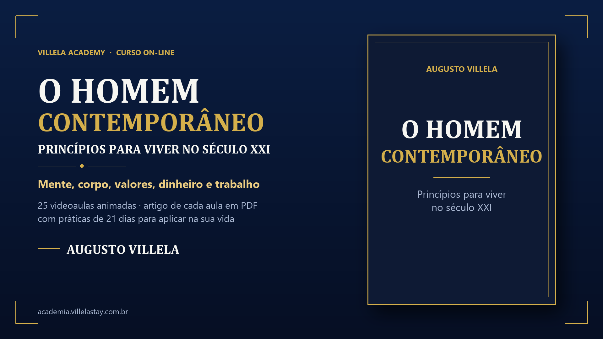 Capa do curso O Homem Contemporâneo