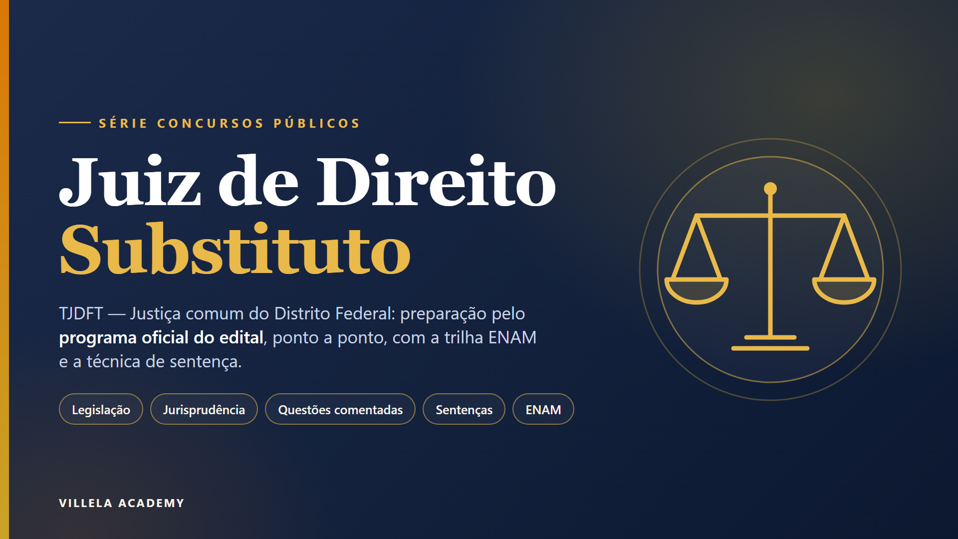 Capa do curso Curso Preparatório para o Concurso de Juiz de Direito Substituto do TJDFT