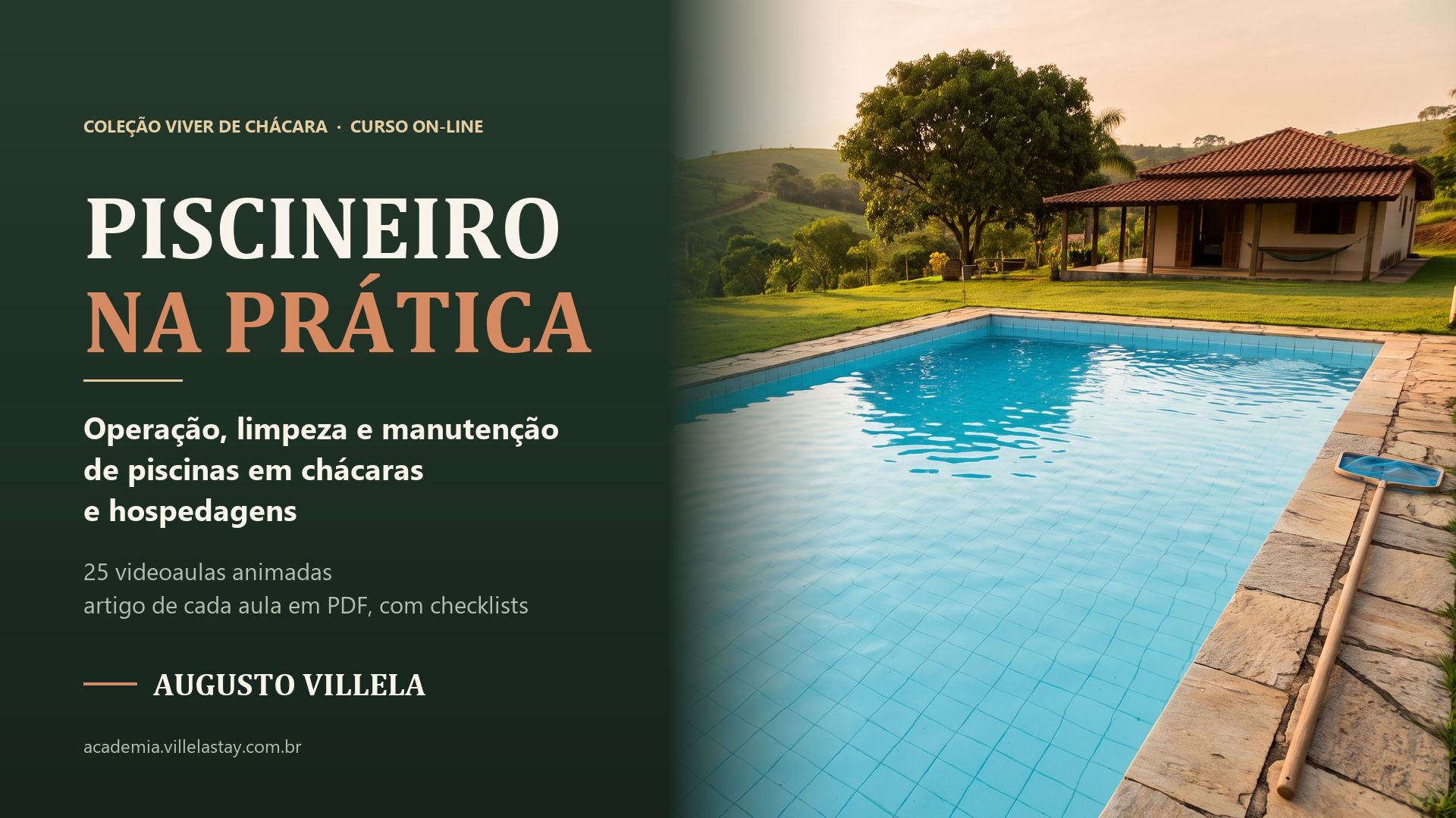 Capa do curso Piscineiro na Prática