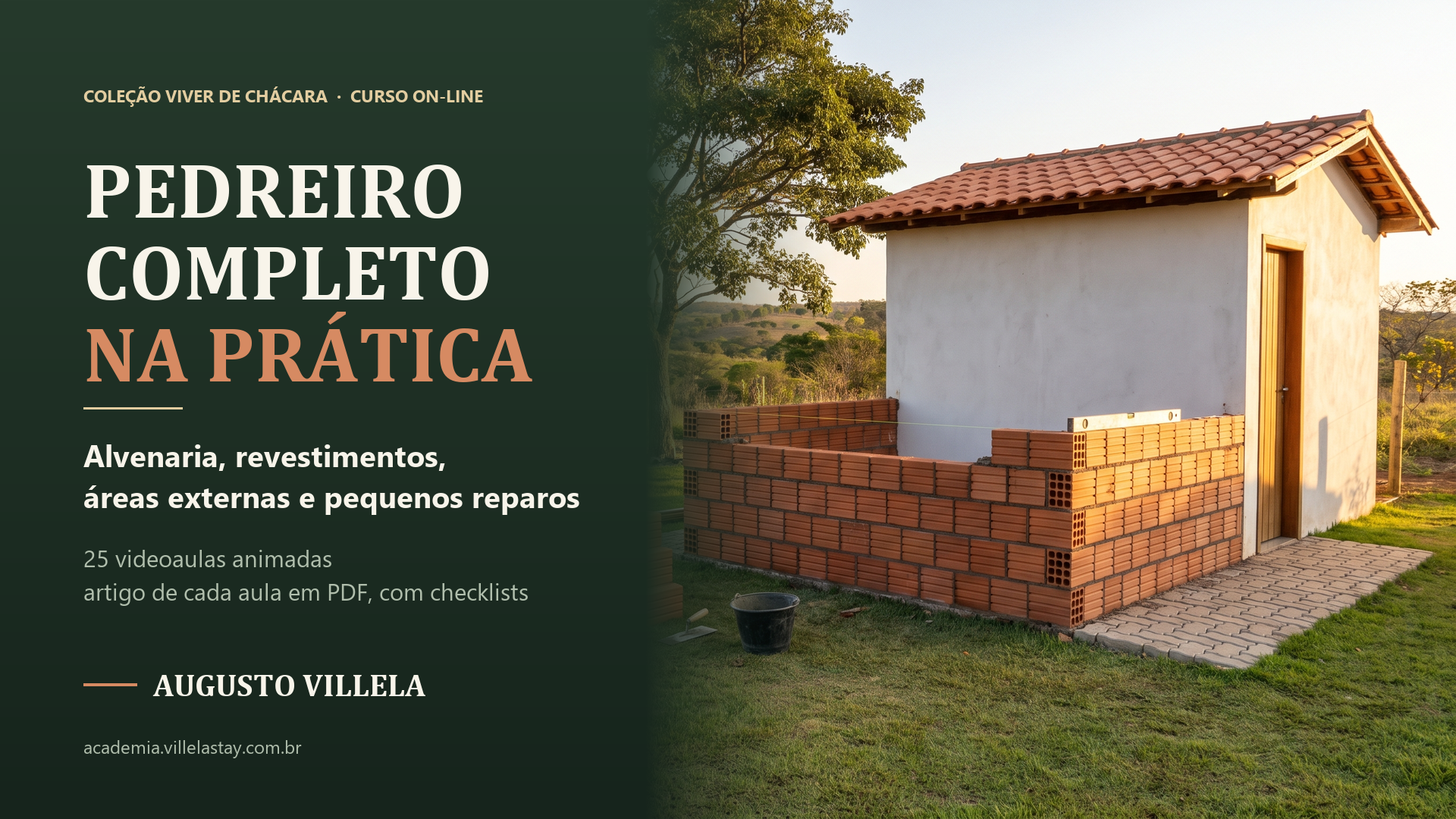 Capa do curso Pedreiro Completo na Prática